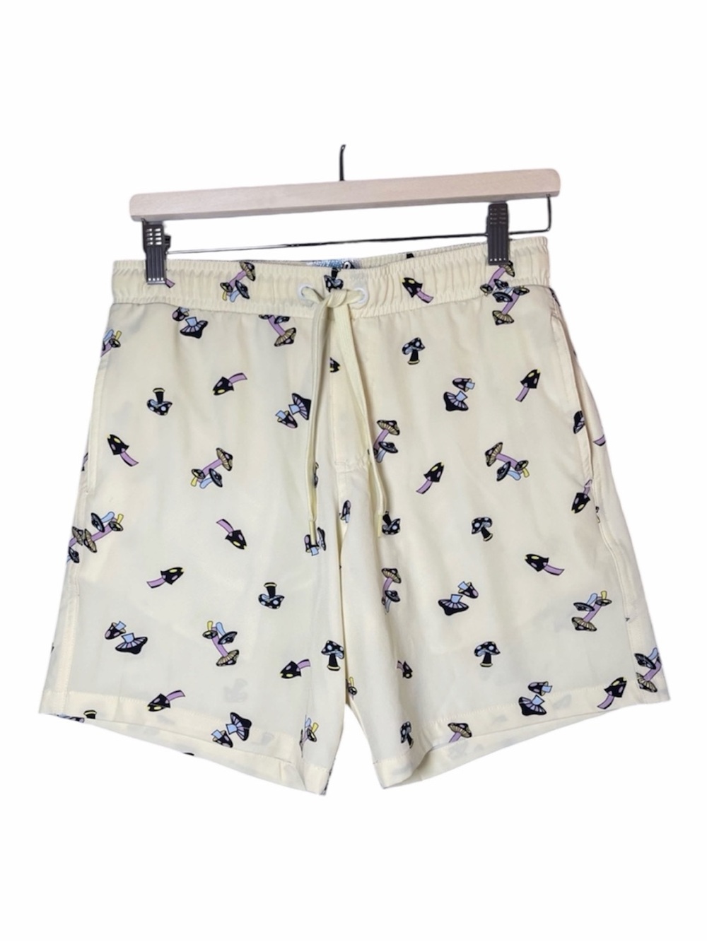 Mens Mushroom Print Swim Trunks Fresh Prints of Bel-Air Summer Shorts S Beach